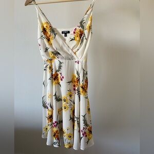 White Floral Mini Dress